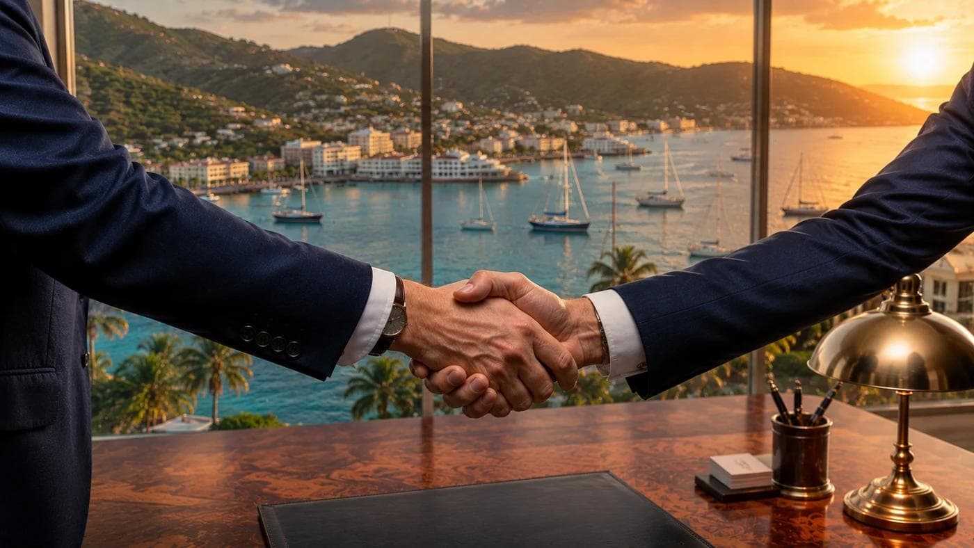 Avyanco advisor closing a BVI offshore company formation engagement